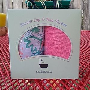 Shower Cap and Hair Turban